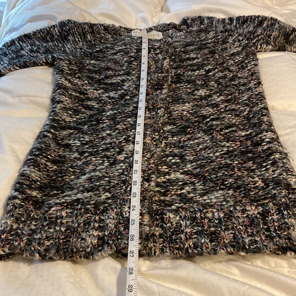 RACHEL Rachel Roy MultiColor Wool/Alpaca Blend Snap Sweater S - Picture 4 of 12